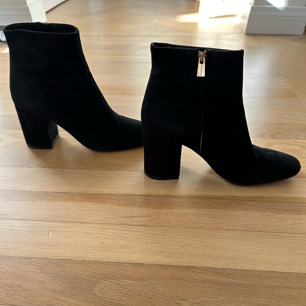 Anine Bing - Black Suede - Jane Ankle Boot - Size 37